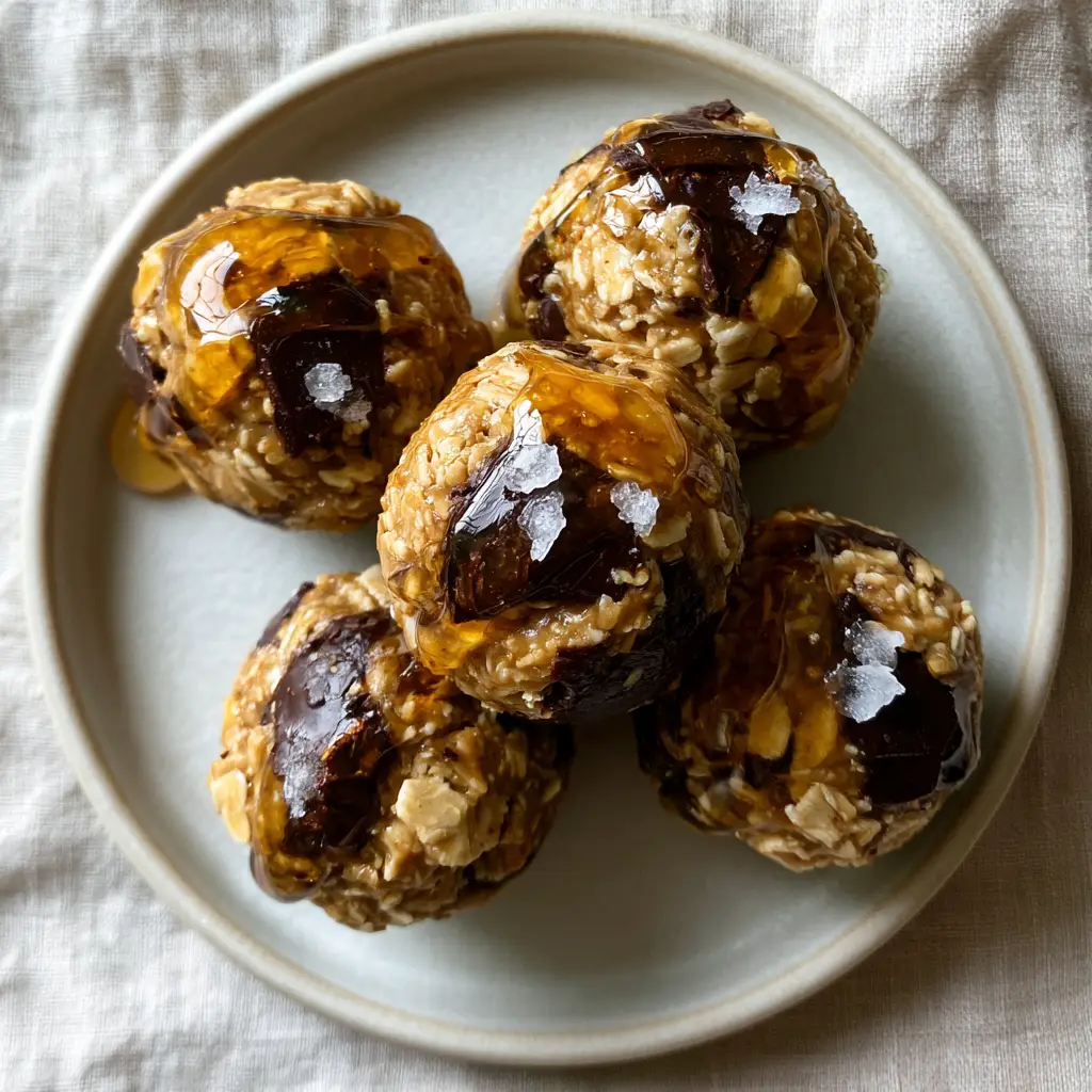 Gluten-Free Snack Recipes: No-Bake Almond Butter and Dark Chocolate Oat Bites 2 Extreme macro close-up of oats and chocolate chunks in energy bites. (gluten-free snack recipes)